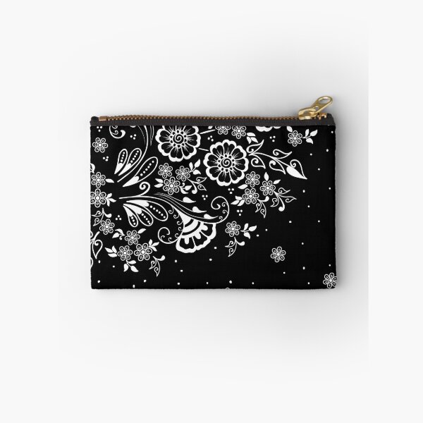 Item preview, Black and white Swirly Floral Pattern designed and sold by NawalMagdy.