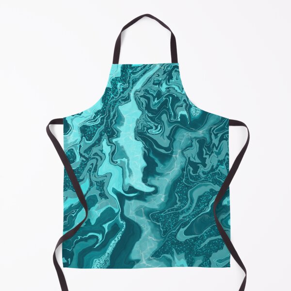 Item preview, Shades of teal marble art designed and sold by Ellesinspired.