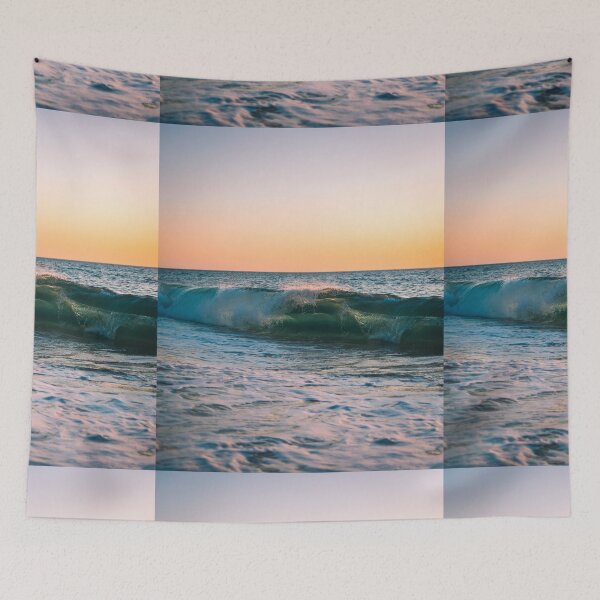 Item preview, Beautiful Ocean Waves Sunset designed and sold by newburyboutique.