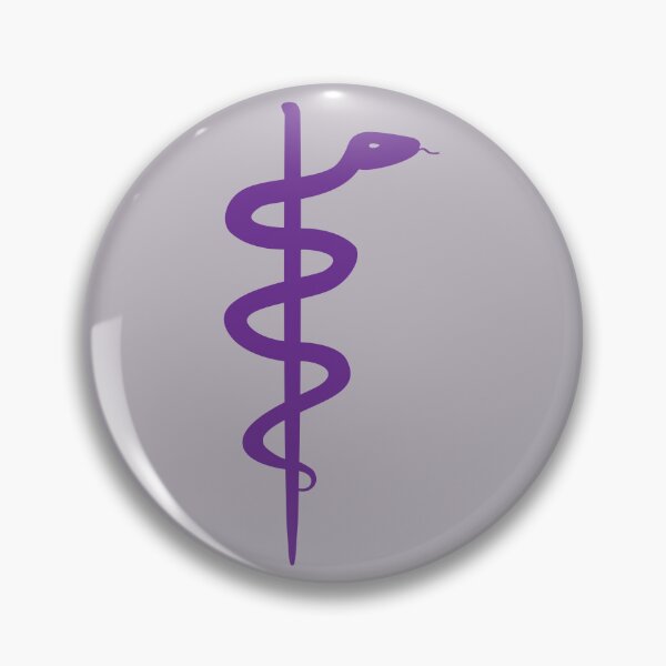 Item preview, Rod of Asclepius Royal Purple Silhouette designed and sold by Artsy-Chemist.