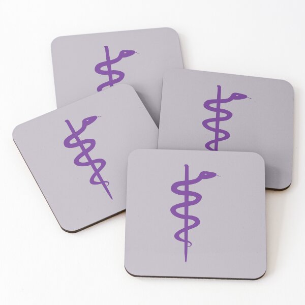 Item preview, Rod of Asclepius Royal Purple Silhouette designed and sold by Artsy-Chemist.