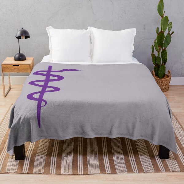 Item preview, Rod of Asclepius Royal Purple Silhouette designed and sold by Artsy-Chemist.