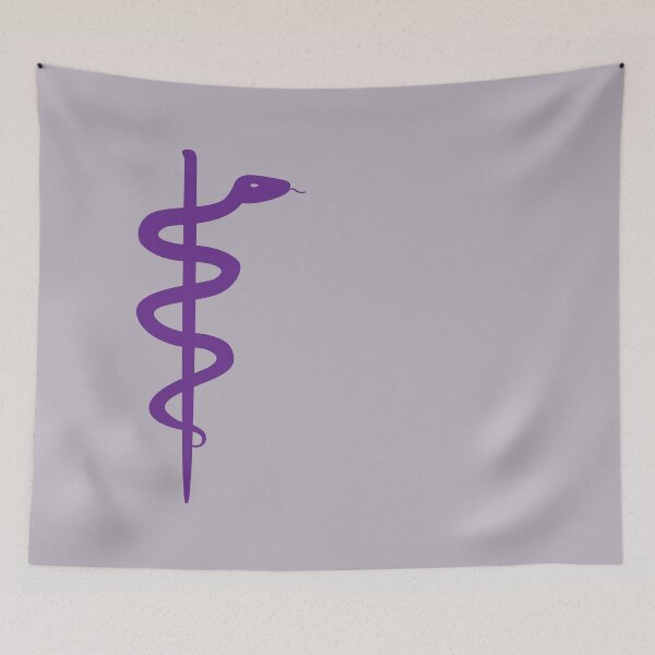 Item preview, Rod of Asclepius Royal Purple Silhouette designed and sold by Artsy-Chemist.