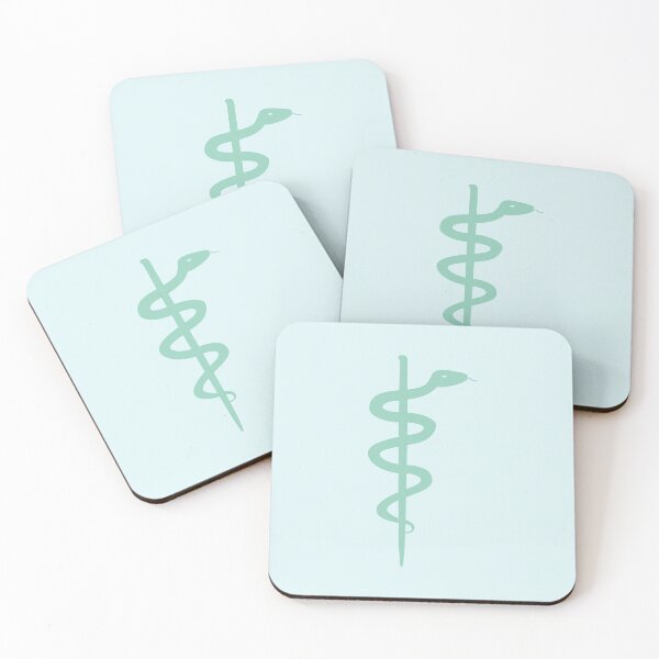 Item preview, Rod of Asclepius Mint Silhouette designed and sold by Artsy-Chemist.