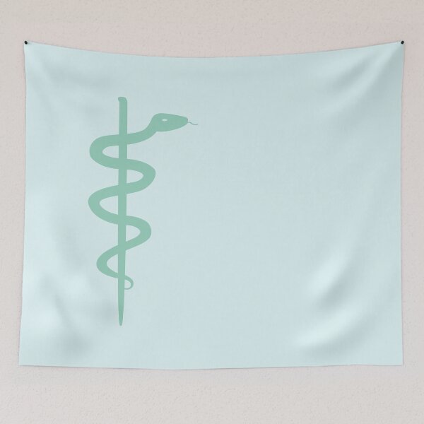 Item preview, Rod of Asclepius Mint Silhouette designed and sold by Artsy-Chemist.