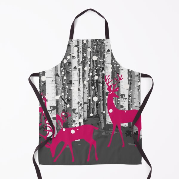 Item preview, Pink Deer, wild animals, woodland animals in birch forest, perfect for puzzle, kids puzzle, Duvets, Comforters, Shower Curtains, desk mat designed and sold by Collagedream.