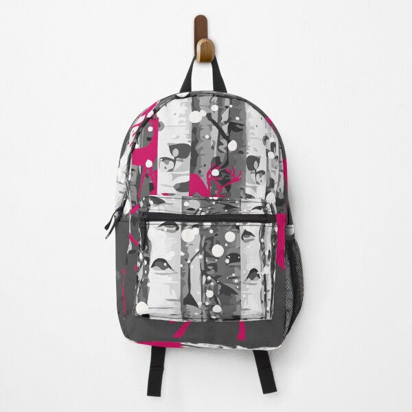 Item preview, Pink Deer, wild animals, woodland animals in birch forest, perfect for puzzle, kids puzzle, Duvets, Comforters, Shower Curtains, desk mat designed and sold by Collagedream.