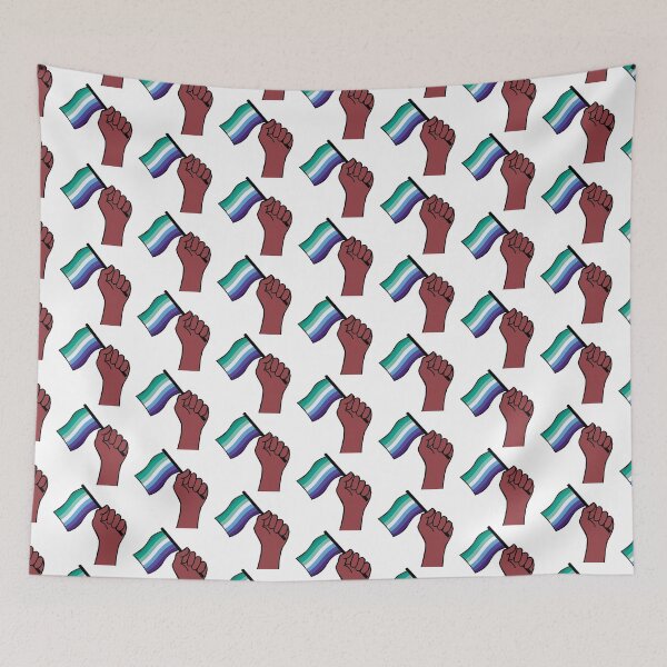 Item preview, patrón de mano de bandera de orgullo de hombres gay designed and sold by BThingies.