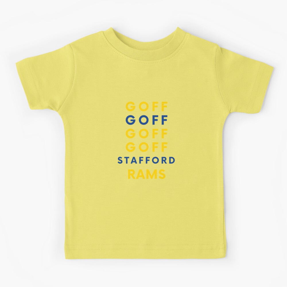 From Jared Goff To Matthew Stafford LA RAMS Kids T-Shirt for Sale