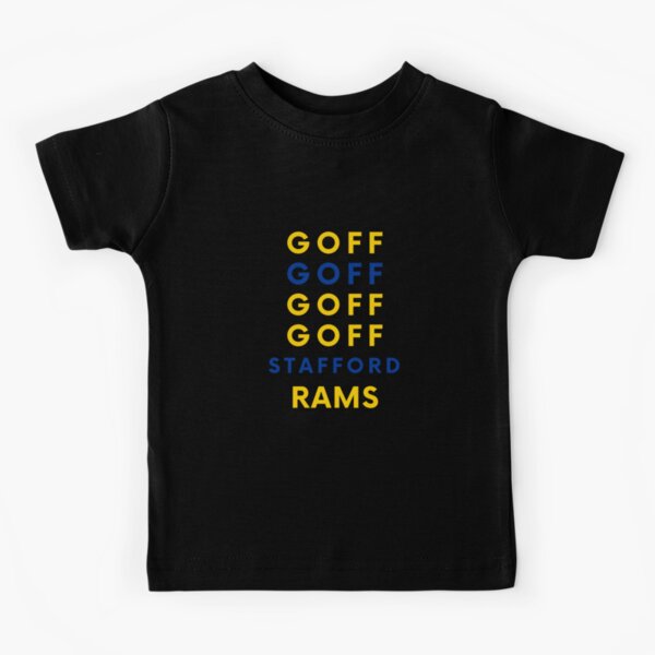 From Jared Goff To Matthew Stafford LA RAMS Kids T-Shirt for Sale