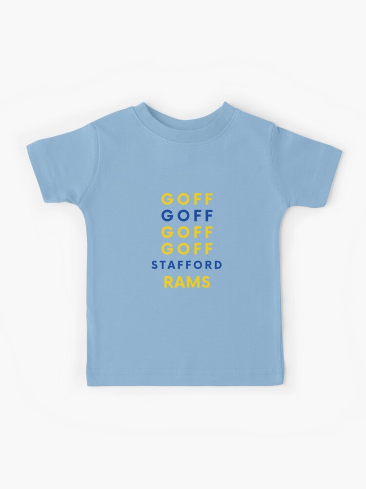 From Jared Goff To Matthew Stafford LA RAMS Kids T-Shirt for Sale