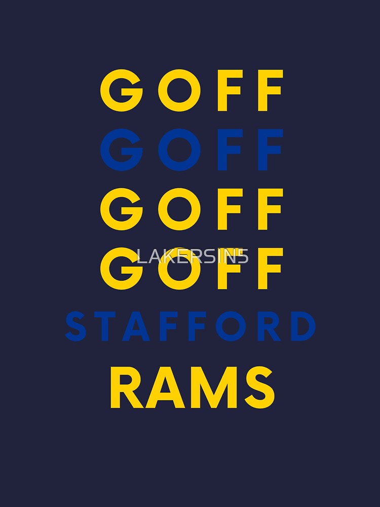 From Jared Goff To Matthew Stafford LA RAMS Kids T-Shirt for Sale