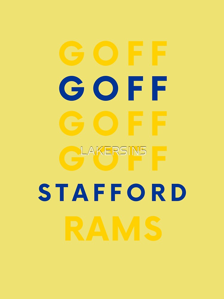 From Jared Goff To Matthew Stafford LA RAMS Kids T-Shirt for Sale