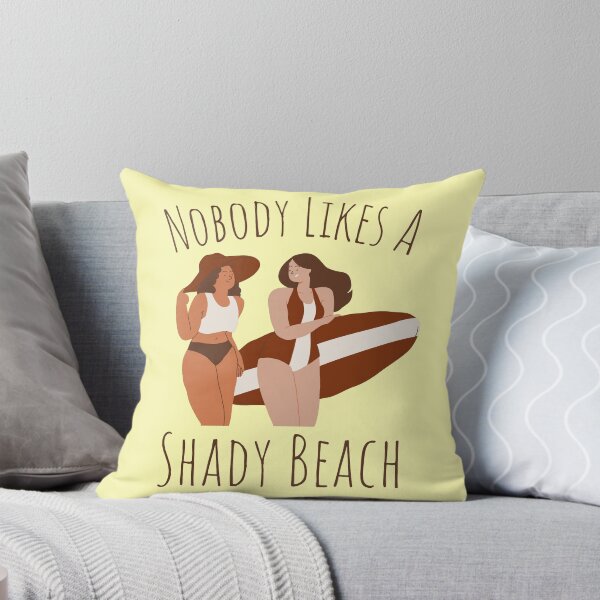 Item preview, Nobody Likes A Shady Beach Saying Pun Illustrated Colorful Characters designed and sold by WonkaDunkaDunk.