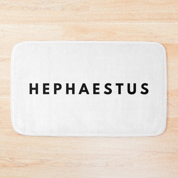 Item preview, Hephaestus Greek Mythology Olympian God Black Typography designed and sold by OnyxMoonDesigns.