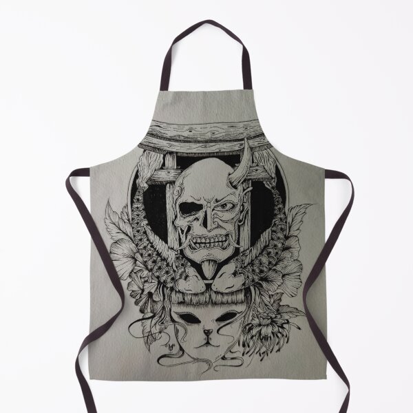 Item preview, Oni X kappa (Schwarz-Weiß-Version) designed and sold by David_arts.