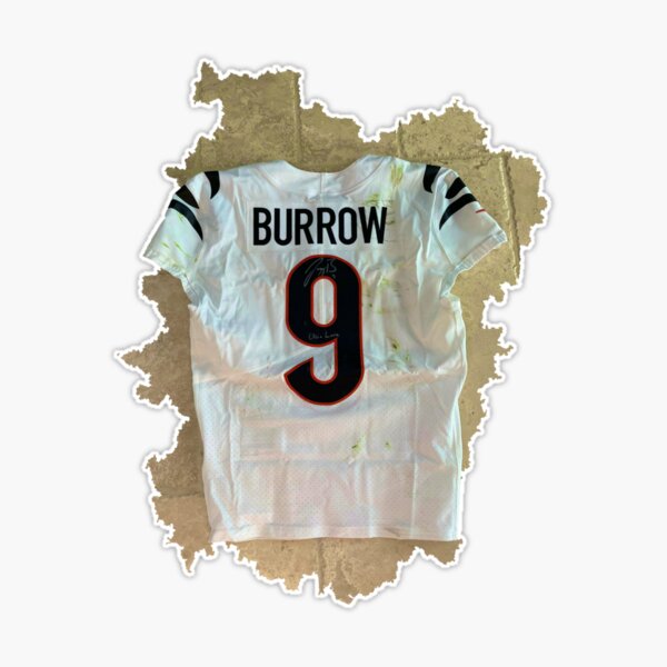 Joe Burrow Jersey 9  Sticker for Sale by EliixirStreet