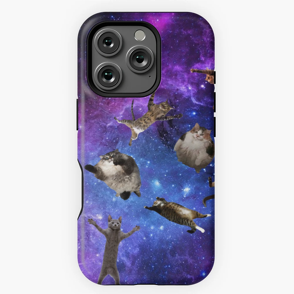 Society6 iPhone5用 Mega Space Cat Rising 猫 ビーム Laser Galaxy Space Cat On Rainbow Llama Unicorn - Laser