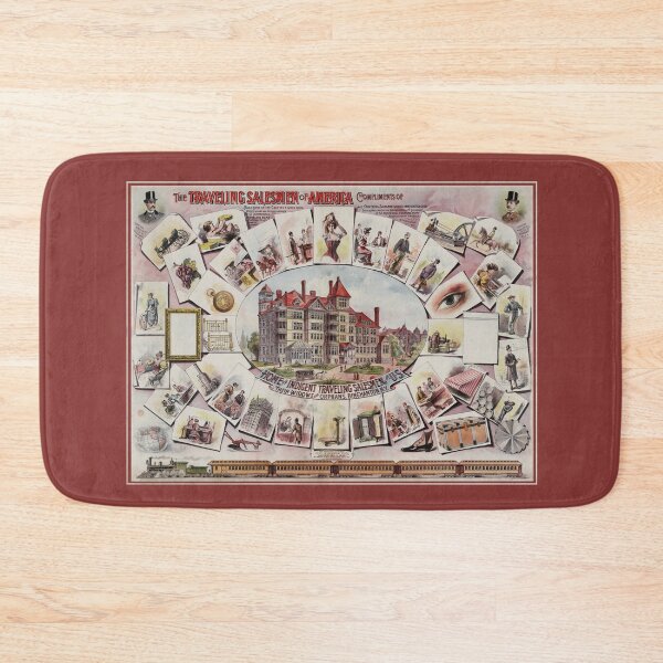 Item preview, The Traveling Salesmen of America  - Vintage Restored Sales Poster designed and sold by molamode.