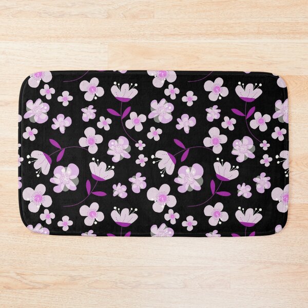 Item preview, Spring Blooms Black designed and sold by mirimo.