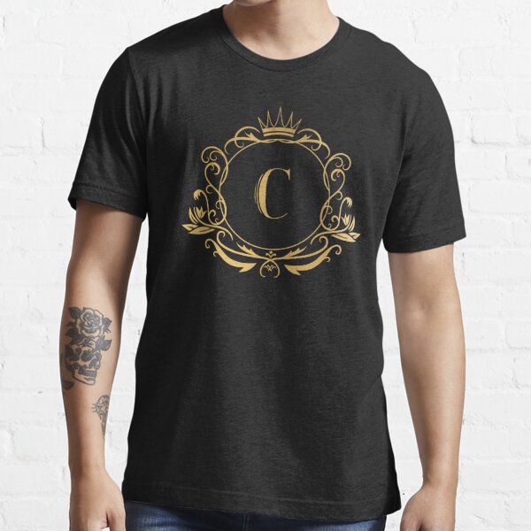 Monogram Letter M Names Emblem, Gold' Unisex Premium T-Shirt