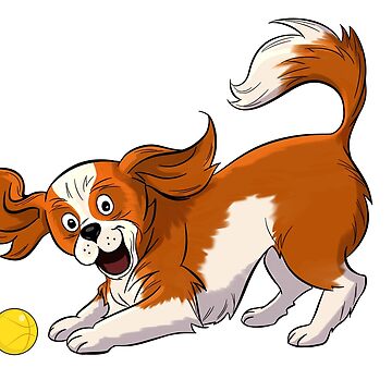 Artwork thumbnail, Cavalier King Charles Spaniel (Blenheim) by CavvyCuddles