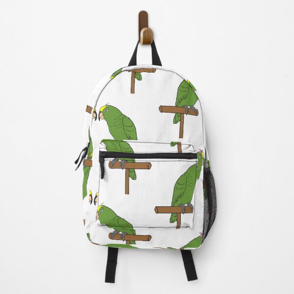 Item preview, Crazy Bird Person with Yellow-crowned Amazons designed and sold by Laughing Parrot Studio.