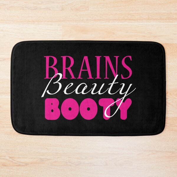 Item preview, Brains Beauty Booty Cute Sassy Sexy Quote designed and sold by sillyquestions.