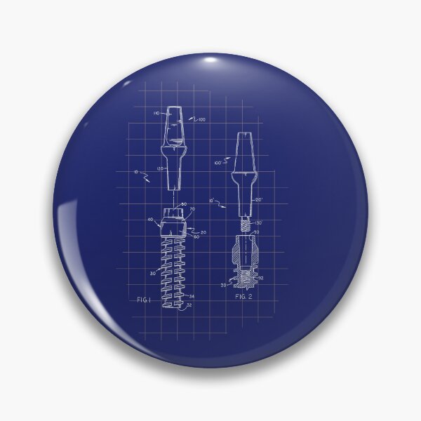 Item preview, blueprint implant, patent, technical drawing, dentist, dental technician, tooth designed and sold by PicturePatty.