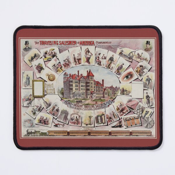 Item preview, The Traveling Salesmen of America - Vintage Restored Sales Poster designed and sold by molamode.