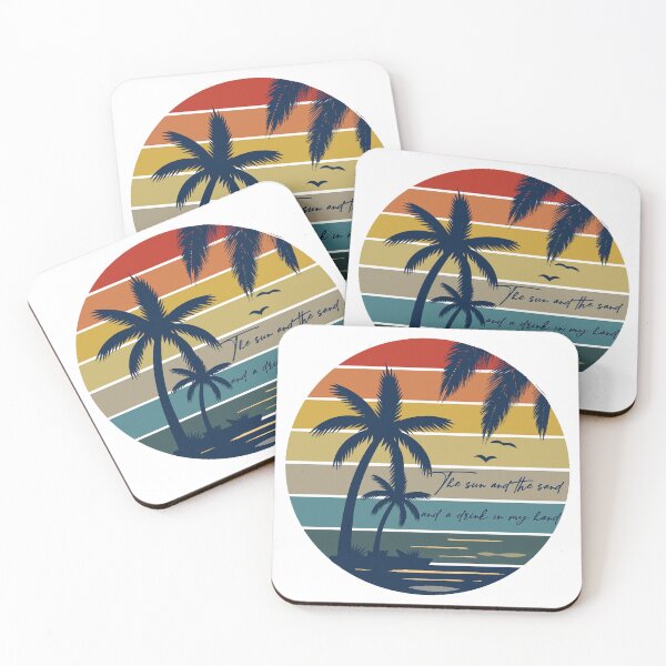 Item preview, Sun and the Sand Drink in my Hand (No Shoes)  designed and sold by dev11588.