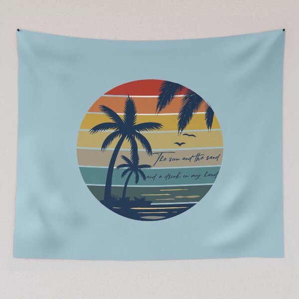 Item preview, Sun and the Sand Drink in my Hand (No Shoes)  designed and sold by dev11588.