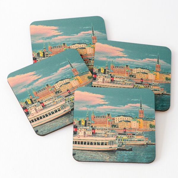 Item preview, Arte de la imagen del paisaje urbano de Estocolmo designed and sold by KivancYucel.