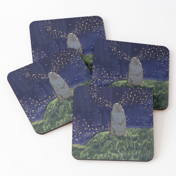 Item preview, Runestone Night Watercolor designed and sold by sageittarius.