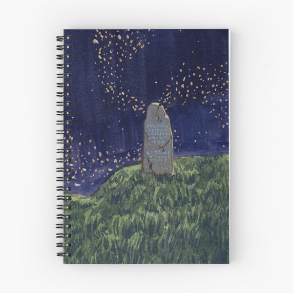 Item preview, Runestone Night Watercolor designed and sold by sageittarius.