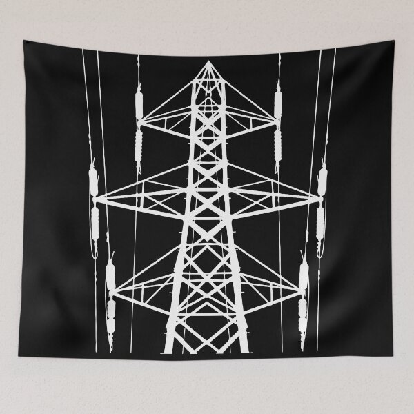Item preview, PYLON. ELECTRICITY. ENERGY. POWER. WHITE designed and sold by 5hertz.