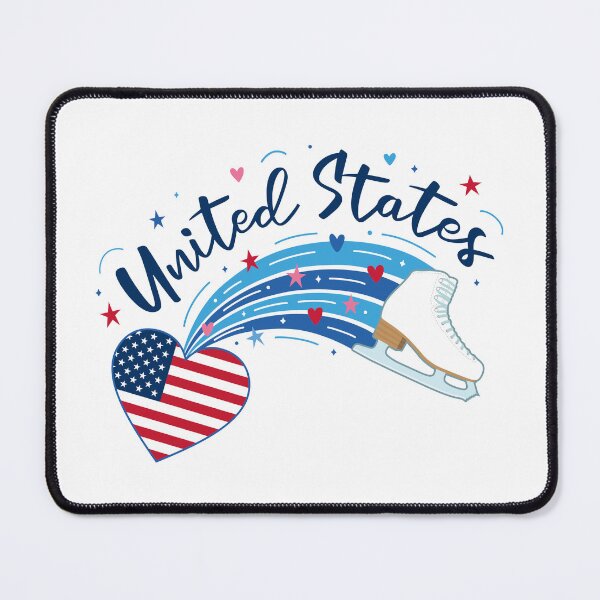Item preview, Figure Skating USA (White Background) designed and sold by TripleTriple.