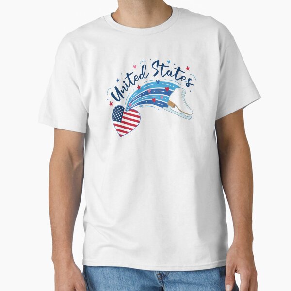 Item preview, Figure Skating USA (White Background) designed and sold by TripleTriple.