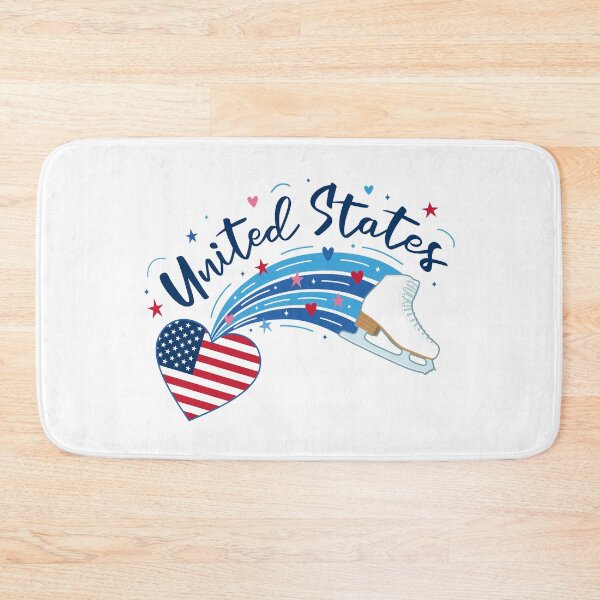 Item preview, Figure Skating USA (White Background) designed and sold by TripleTriple.