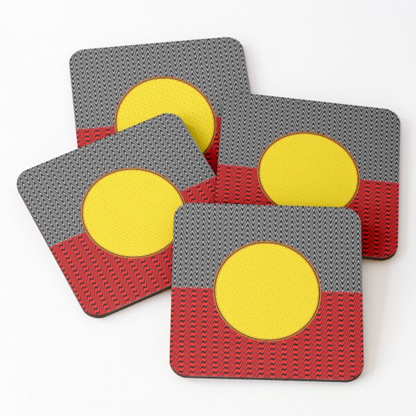 Item preview, AMAZING  AUSTRALIAN ABORIGINAL FLAG  ART EXPRESSION WITH DOTS AND WAVES-10. designed and sold by Ralek.