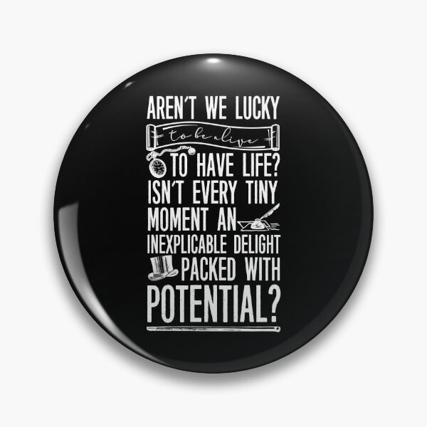 Item preview, "Aren't We Lucky to Be Alive" - Anne Lister's Quote in Gentleman Jack designed and sold by GJbyRequest.