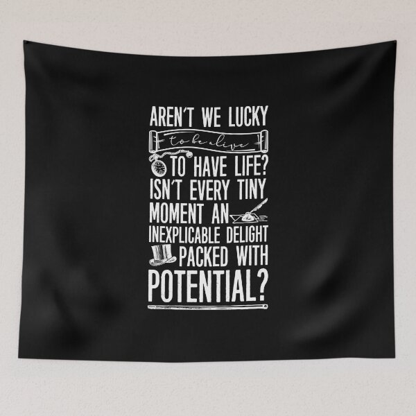 Item preview, "Aren't We Lucky to Be Alive" - Anne Lister's Quote in Gentleman Jack designed and sold by GJbyRequest.