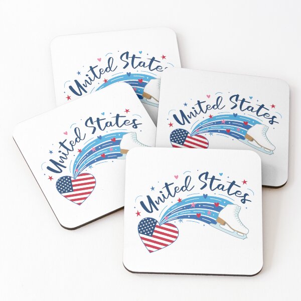 Item preview, Figure Skating USA (White Background) designed and sold by TripleTriple.