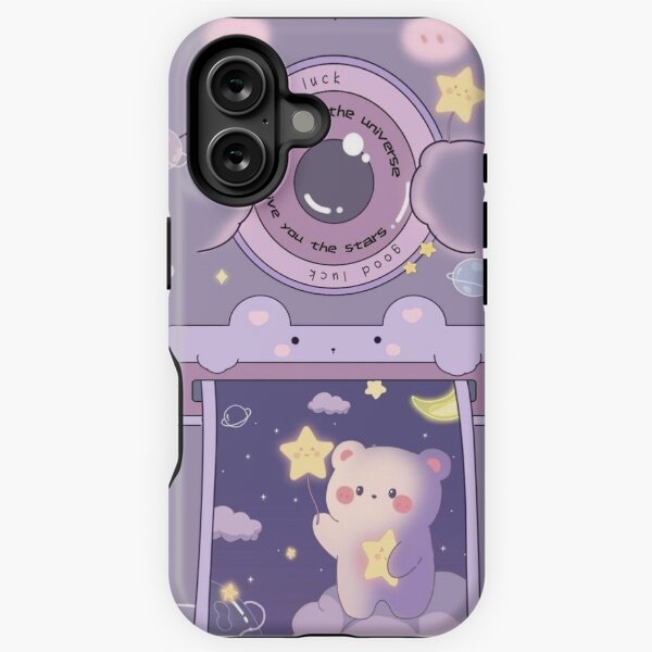 Item preview, Fluffy Cute Purple Bear designed and sold by Yiuyiu12.