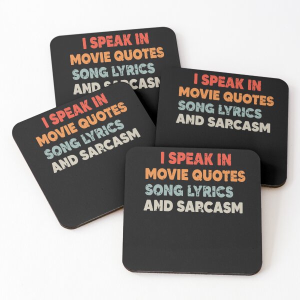 Item preview, I Speak In Movie Quotes Song Lyrics & Sarcasm Funny Vintage designed and sold by Heddar Badreddine.