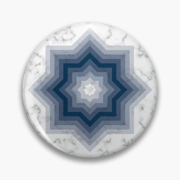 Item preview, Shades of Prussian Blue Marble Star designed and sold by PatternSalad.