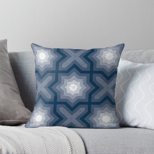 Item preview, Shades of Prussian Blue Marble Star designed and sold by PatternSalad.