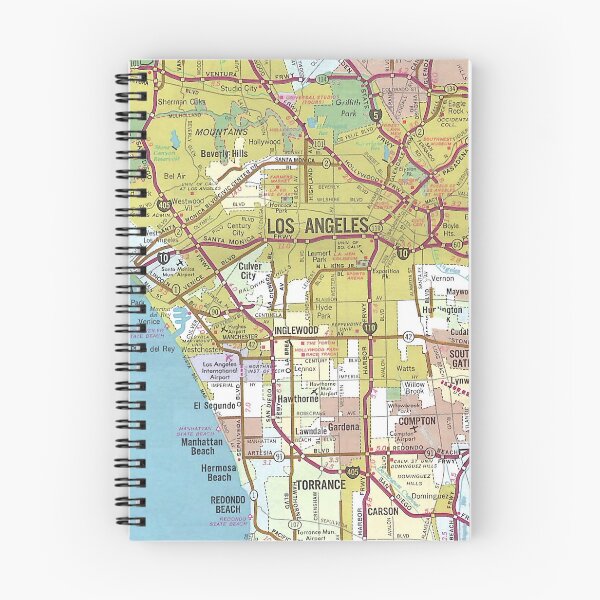 Item preview, Los Angeles Map designed and sold by StudioEmilia.