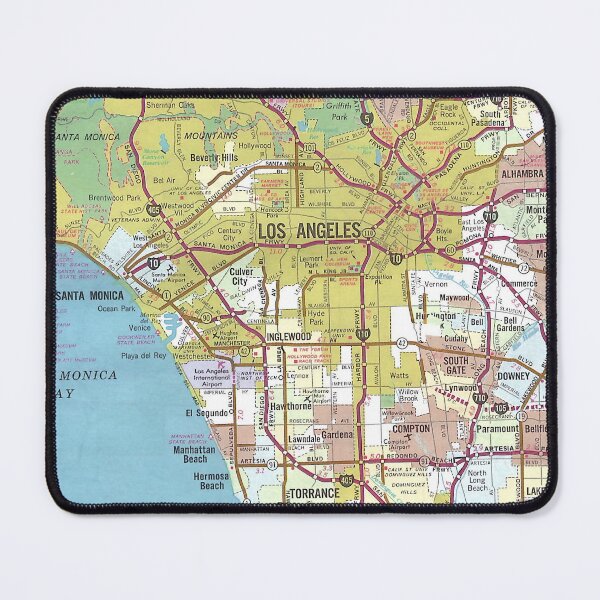 Item preview, Los Angeles Map designed and sold by StudioEmilia.