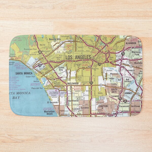 Item preview, Los Angeles Map designed and sold by StudioEmilia.